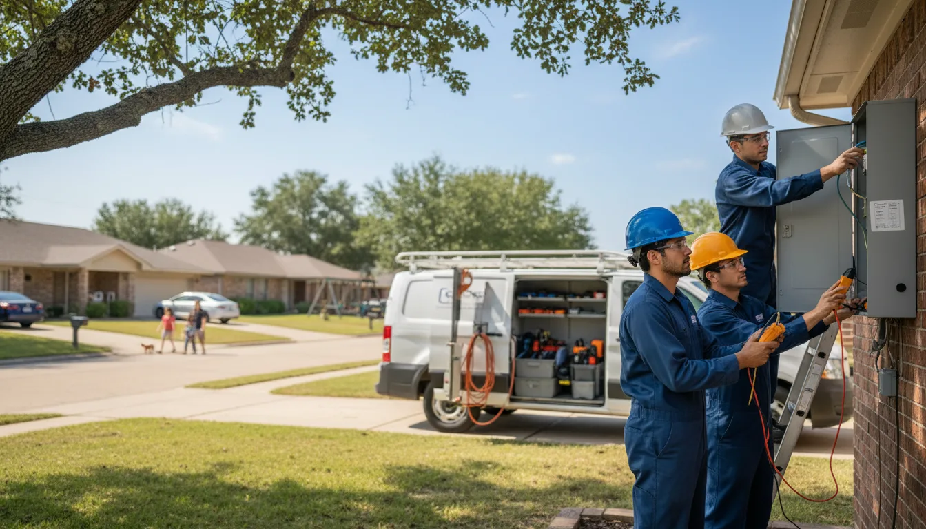 Certified electrician providing emergency electrical services in South Range, WI